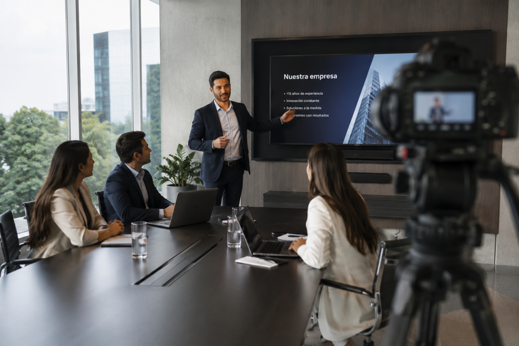 Video corporativo para presentación de empresa en CDMX