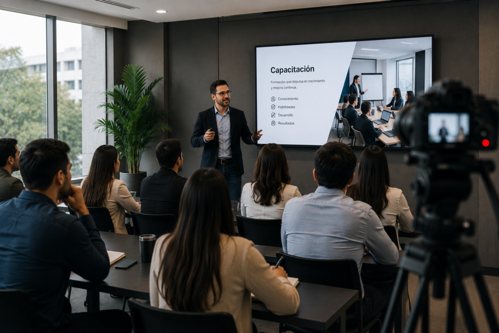 Video de capacitación empresarial en CDMX