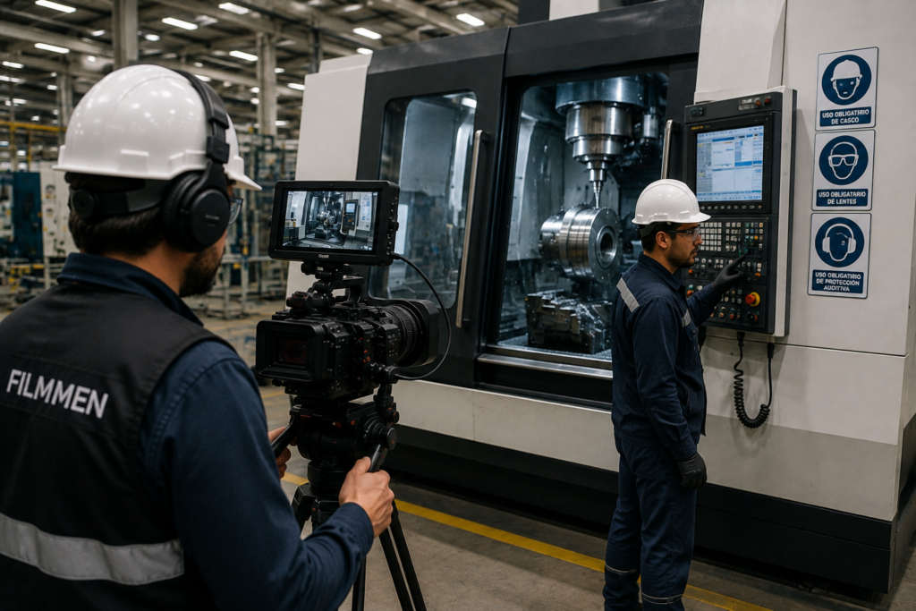 Producción de video de maquinaria y equipos industriales