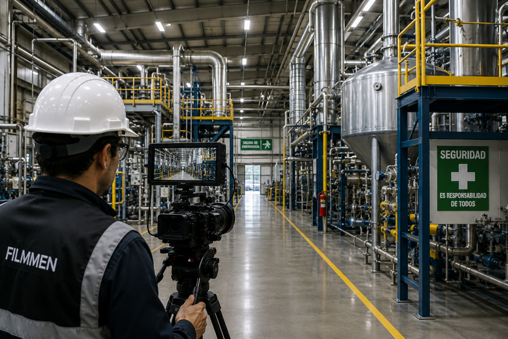 Producción de video de plantas e instalaciones industriales