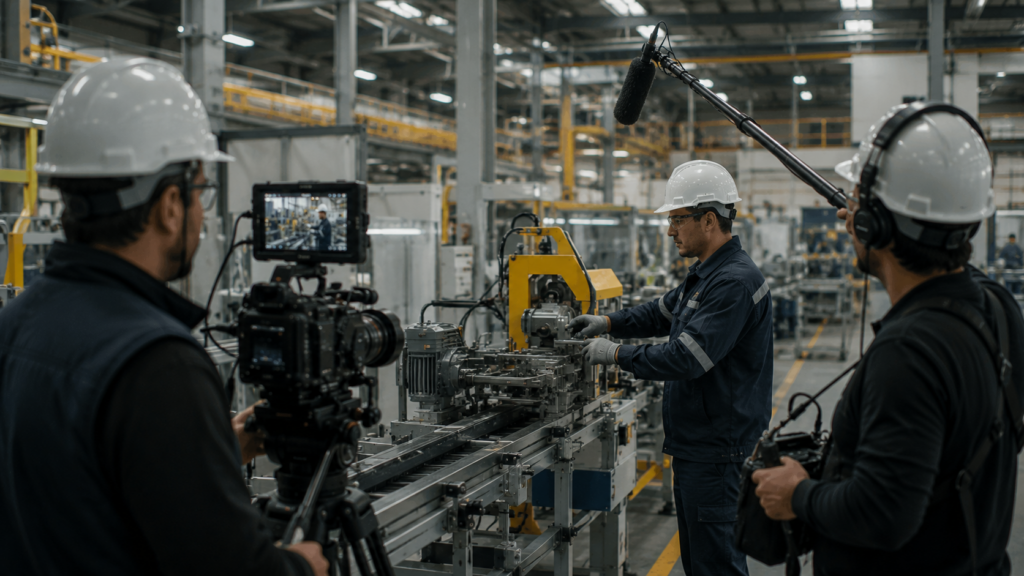 Video industrial y corporativo para empresas del sector industrial - Filmmen CDMX